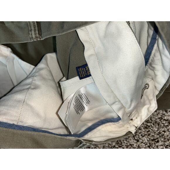 Polo Ralph Lauren Men’s Slim Fit Size 36x29 Green Pants Flat Front Chino - Picture 7 of 10